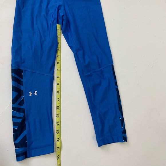 Blue Under Armor Heat Gear Workout Leggings - Picture 2 of 4